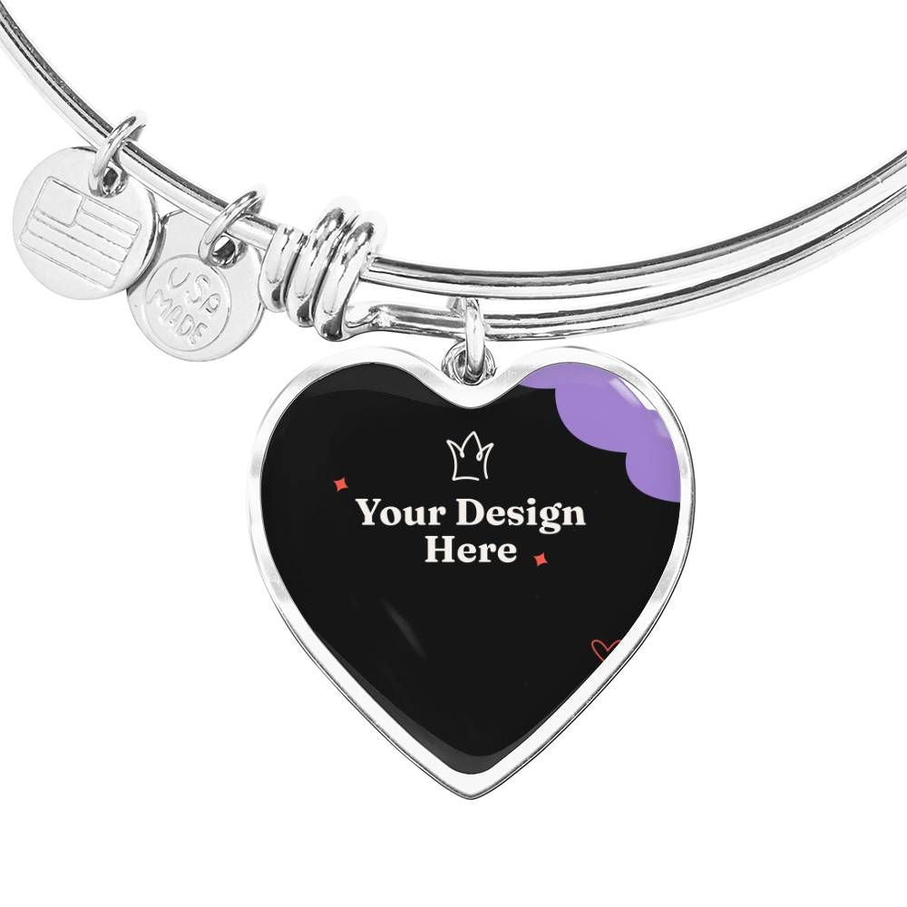 Luxury Heart Bangle