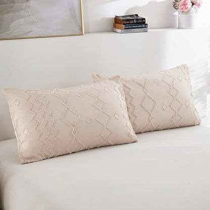 3-Piece Tufted Duvet Set (Duvet + 2 pillow case)