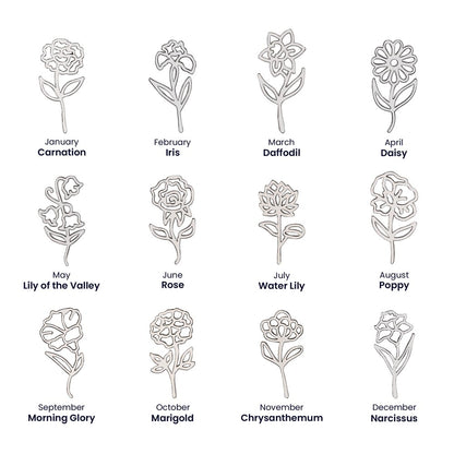 Flower Name Necklace