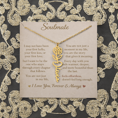 Flower Name Necklace