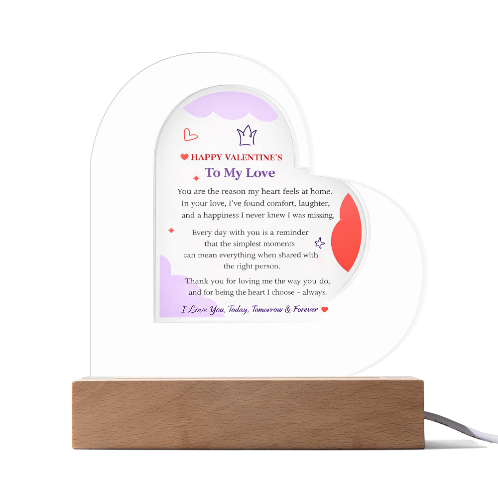 Acrylic Heart Plaque