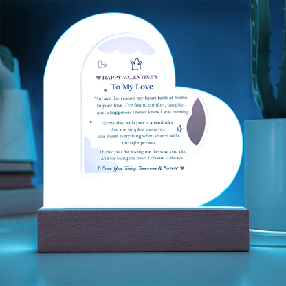 Acrylic Heart Plaque