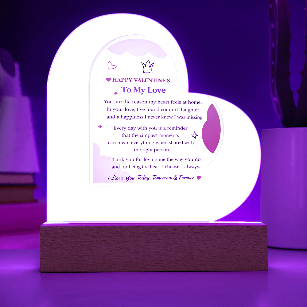 Acrylic Heart Plaque