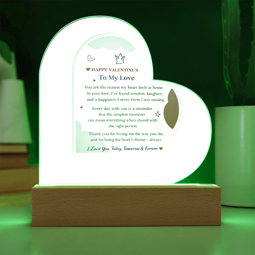 Acrylic Heart Plaque